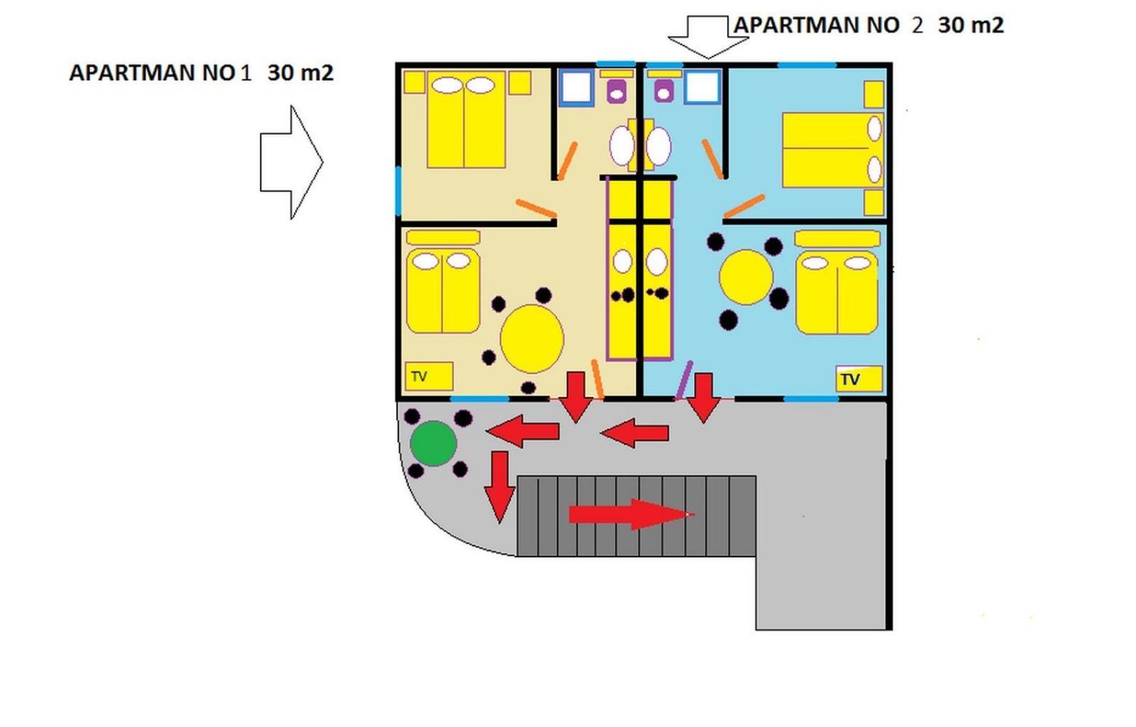 Plavi Val Apartments Tribalj Kültér fotó